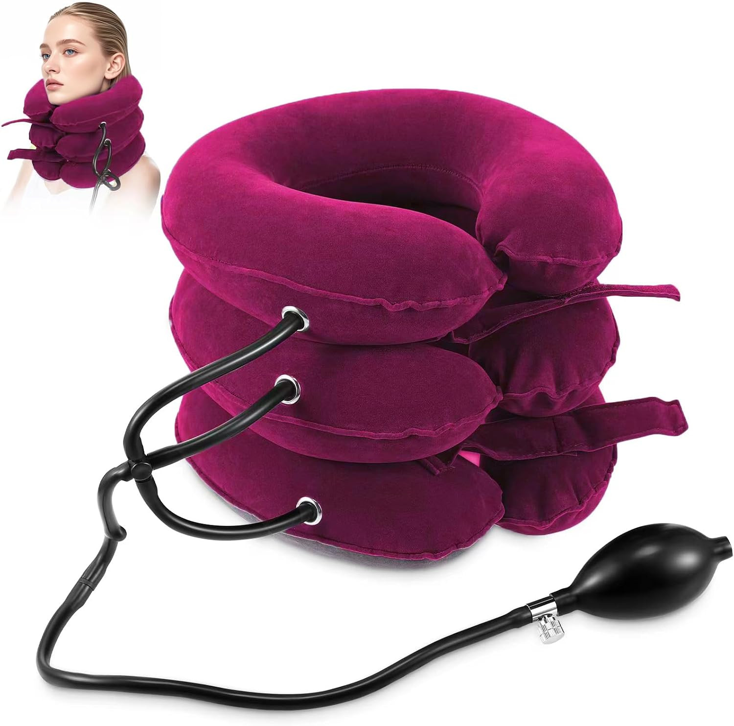 Neck Stretcher, Neck Traction Device for Instant Neck Pain Relief | Adjustable I