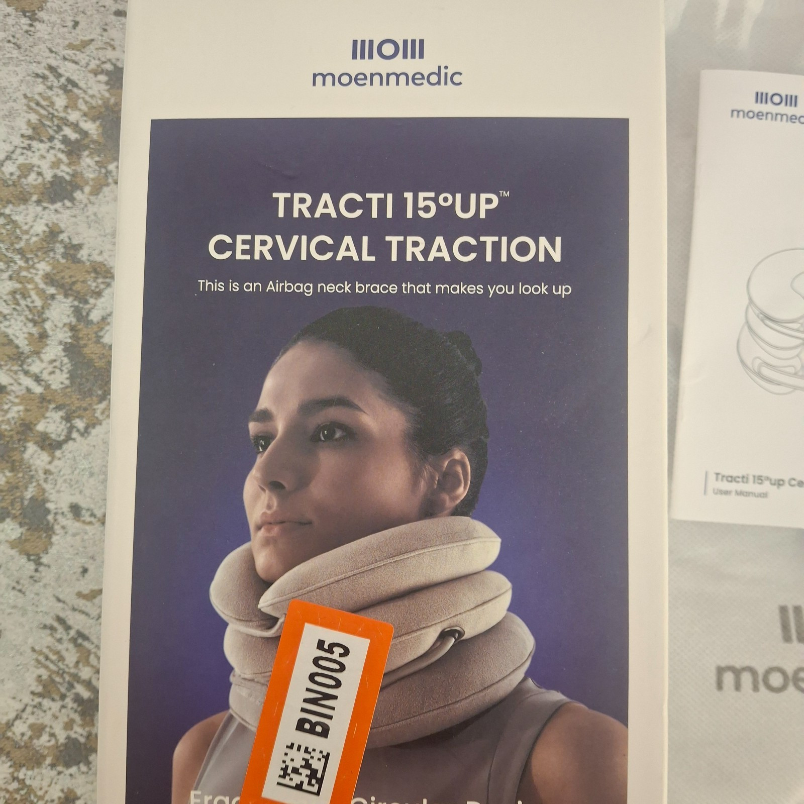 MoenMedic Tracti Cervical Traction Device Inflatable Air Bag Neck Brace Medium