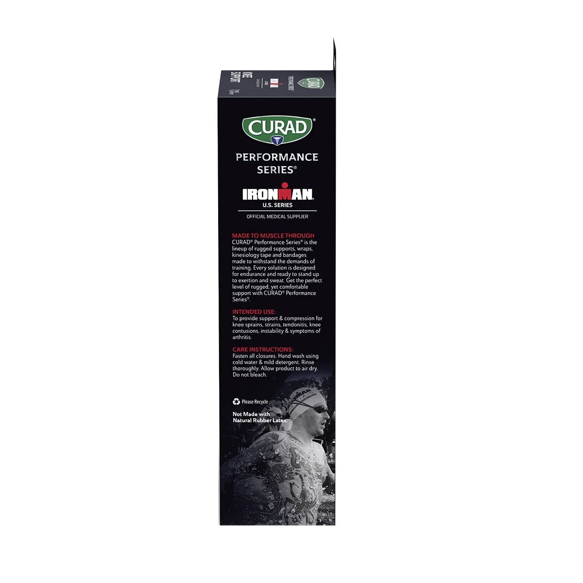 CURAD Performance Series IRONMAN Knee Support with Side Stabilizers, Adjustable,