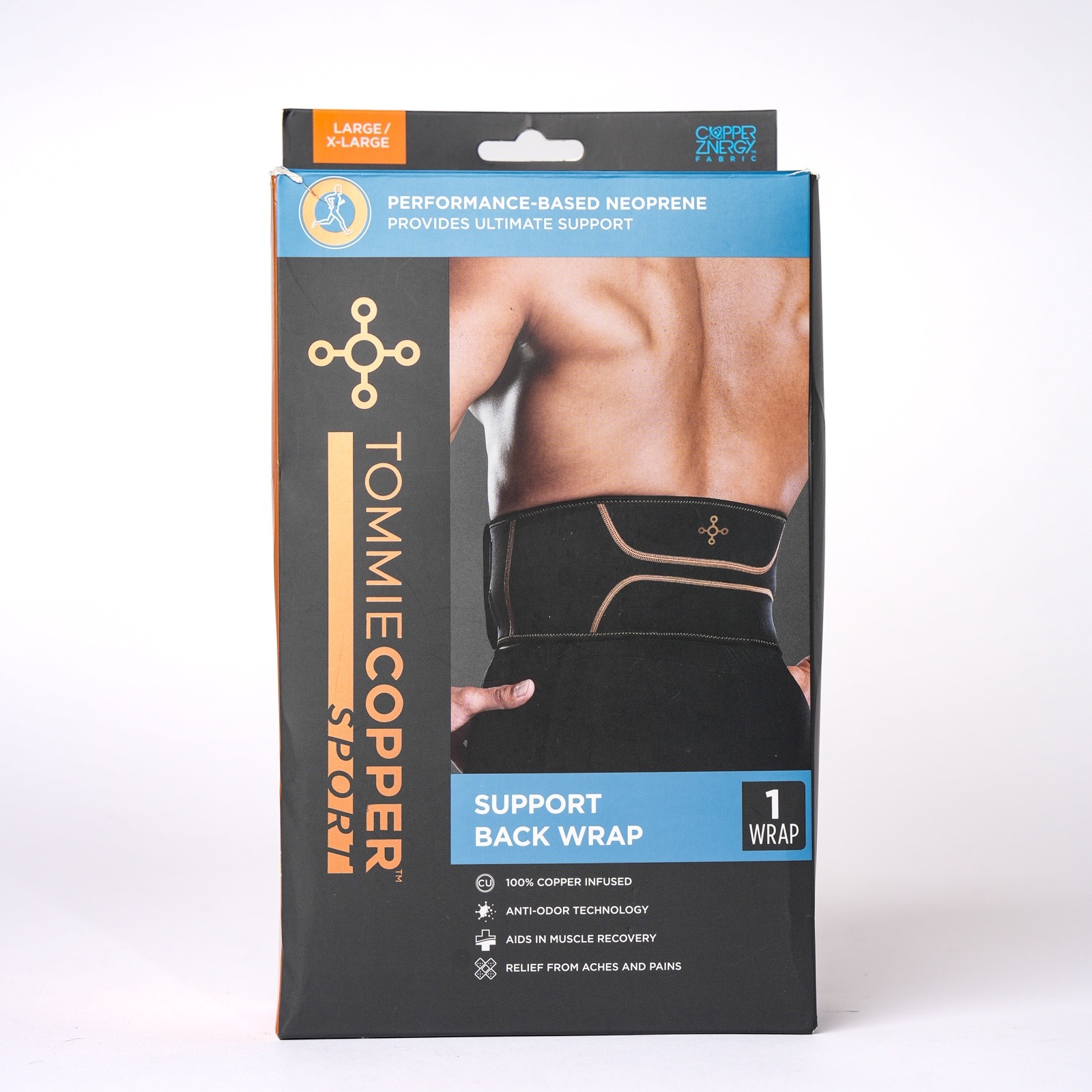 Tommie Copper Sport Comfort Back Brace S/M Support Posture Lumbar Wrap