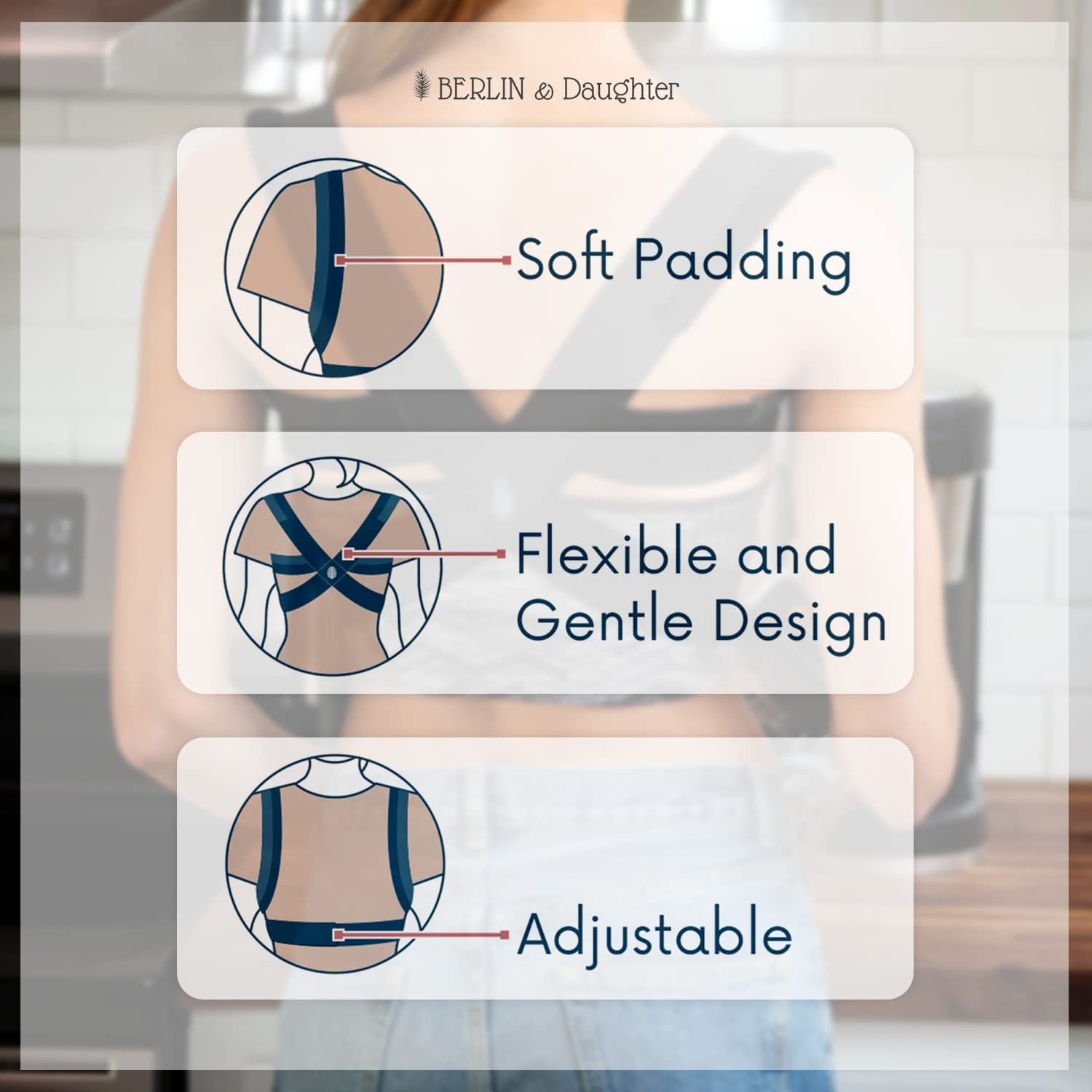 Posture Corrector – Fully Adjustable Breathable Clavicle Chest Back Support