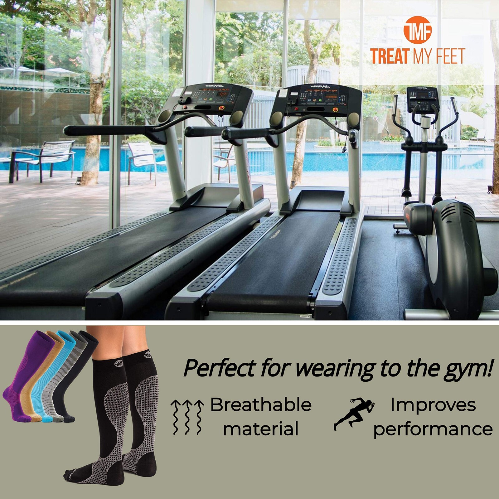 Knee High Compression Socks for Women & Men, 15-20 mmHg – Edema Pain Relief