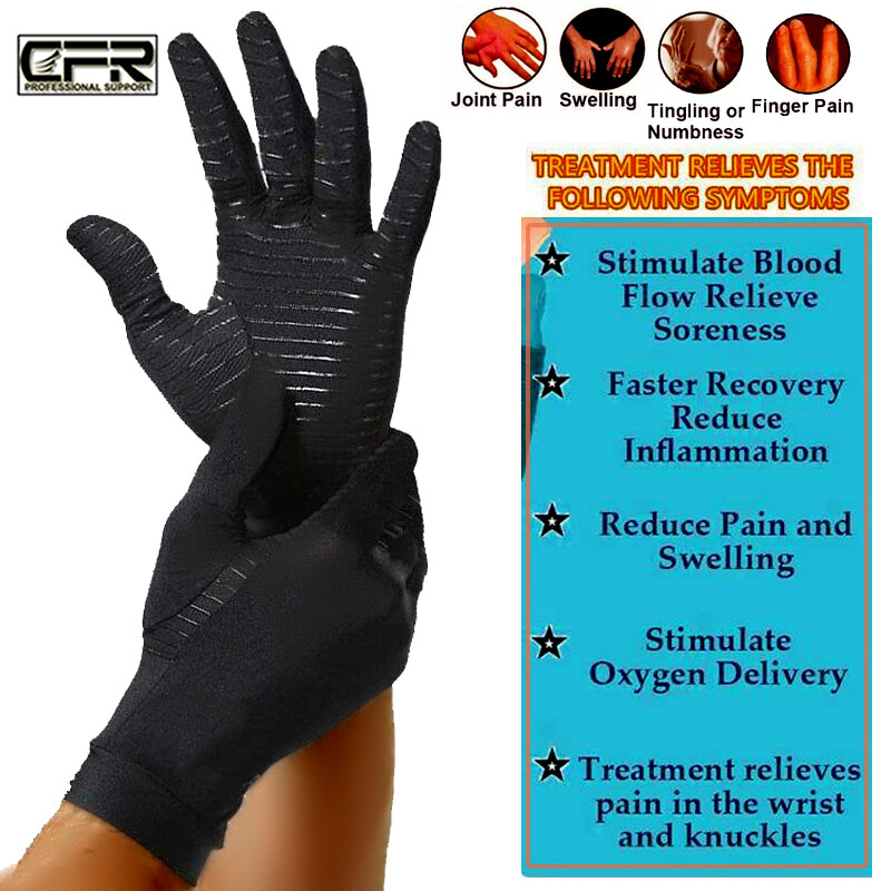 Copper Compression Gloves for Carpal Tunnel Arthritis Pain Therapeutic Brace NCW