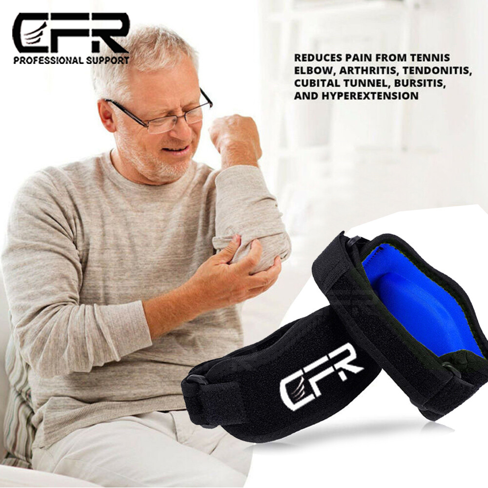 Tennis Elbow Brace Support Arthritis Tendonitis Golfer Arm Joint Pain Band Strap