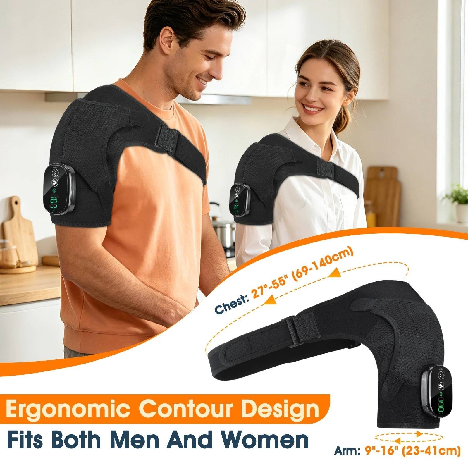 Back Shoulder Belt Brace Relax Shoulder Neck Muscle Massagers Health Care