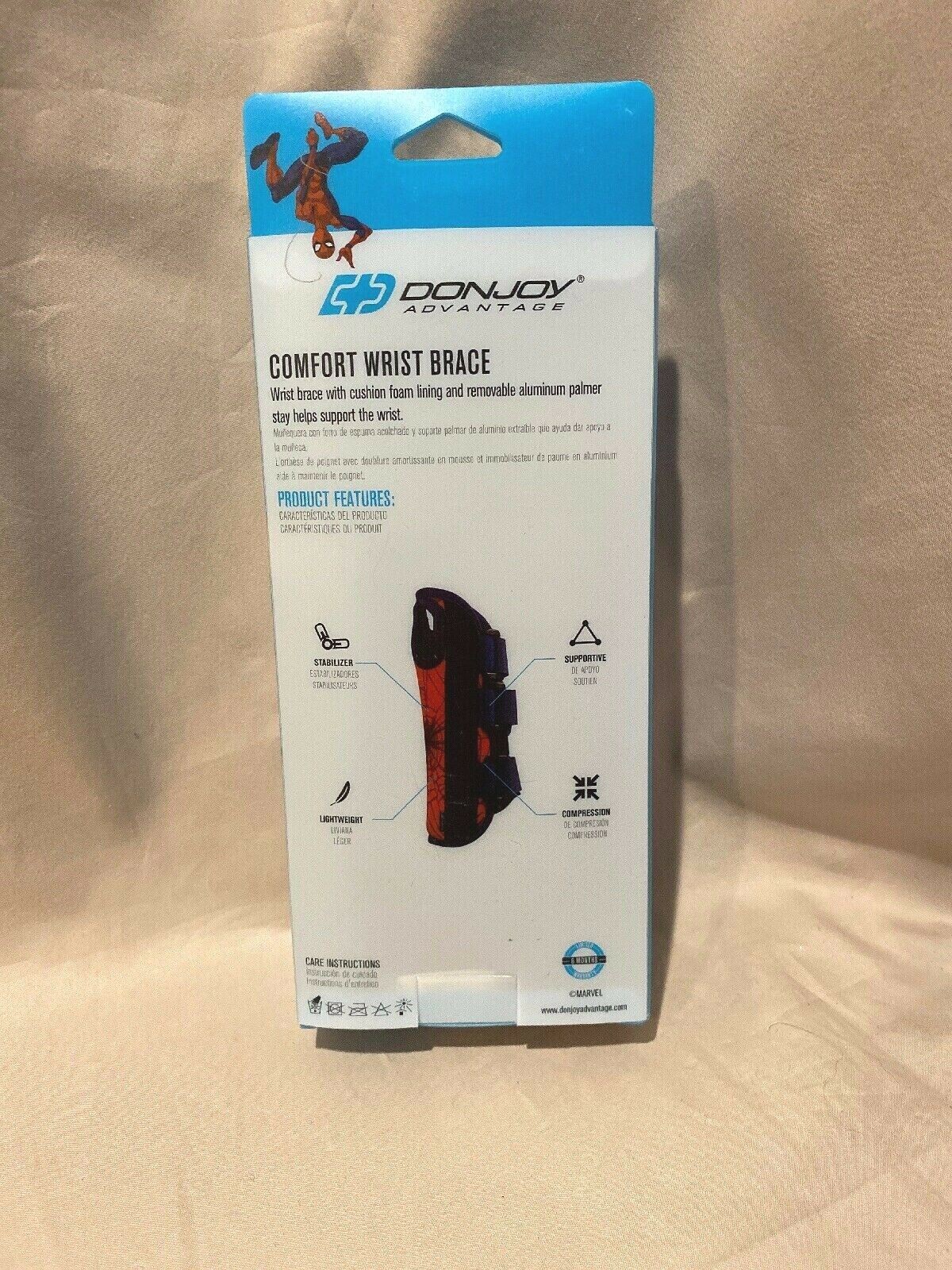 Marvel DONJOY Kids Spider-Man ADVANTAGE COMFORT WRIST BRACE -Right NEW