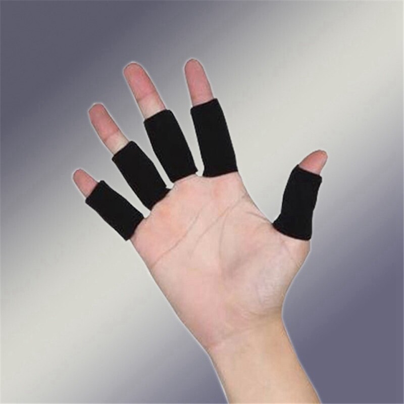 Stretchy Gym Wrap Aid 10PC Arthritis Finger Guard Protector Sports Basketball