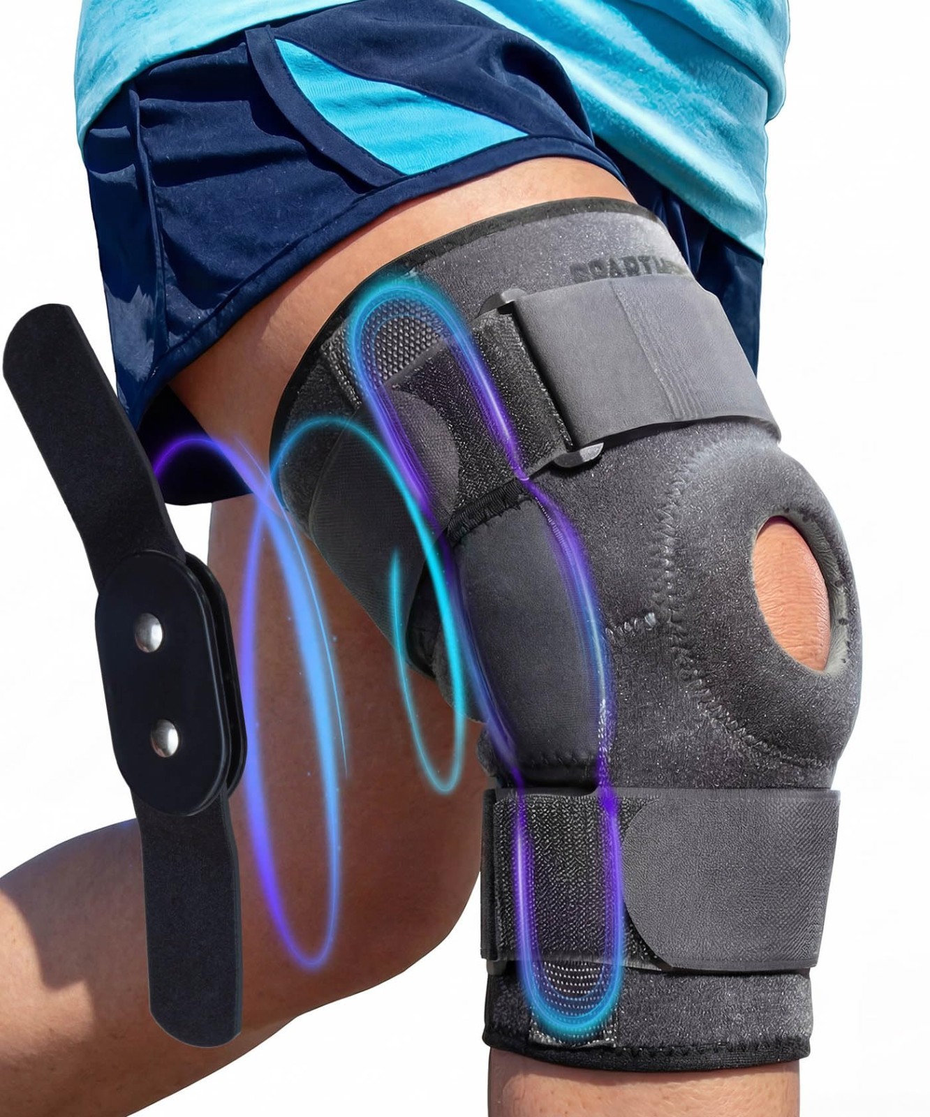 Hinged Knee Brace for ACL, MCL, Meniscus Tear Relief – Dual Stabilizers, Pain Su
