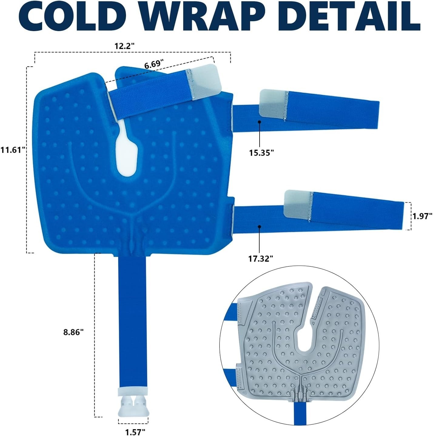 Knee Cold Compression Machine Portable Ice Therapy Quiet Pump Support