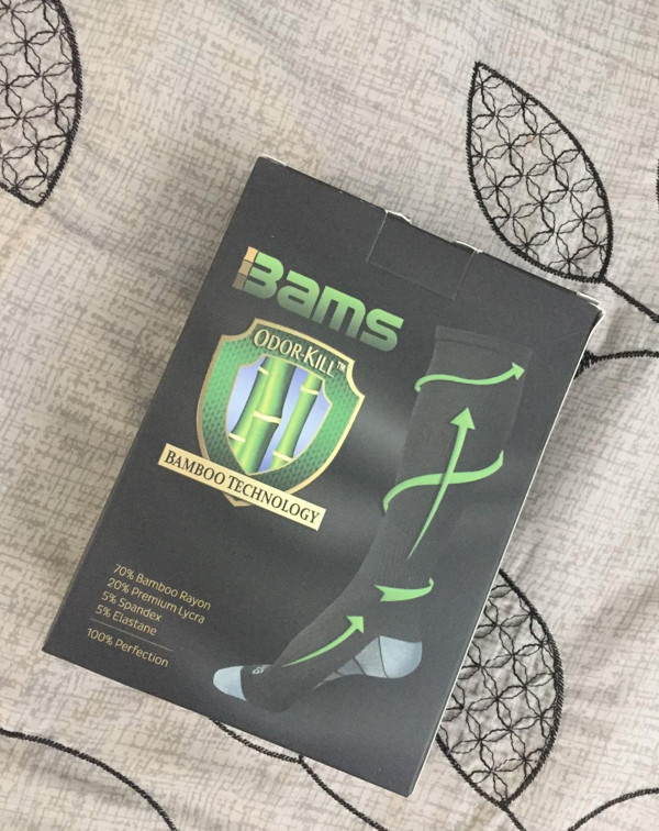 Bamboo Compression Socks 15-20 mmHg Graduated Compression Ultra Stretch Soft S/M