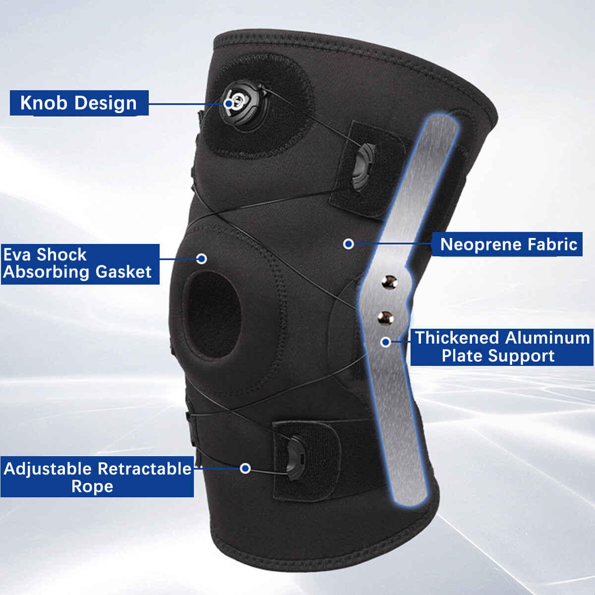 Knee Sleeves Compression Brace Support Joint Injury Patella Arthritis Pain Sport