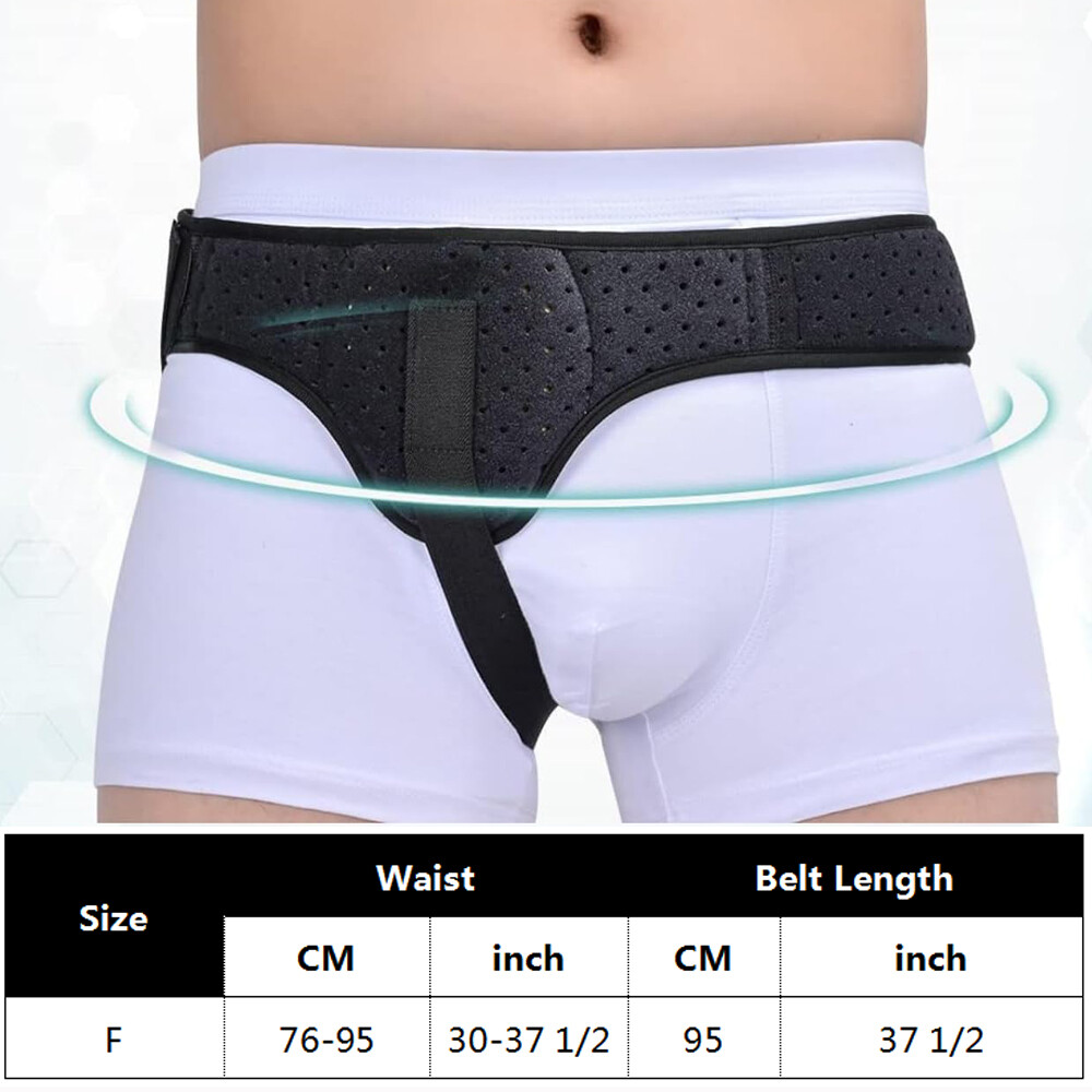 Inguinal Hernia Support Truss Belt with Removable Compression Pads Pain Relief