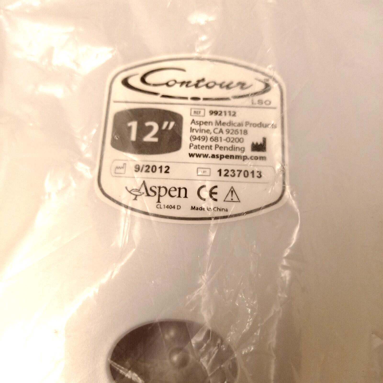 992112 Aspen Contour LSO 12″ Back Brace Panel White
