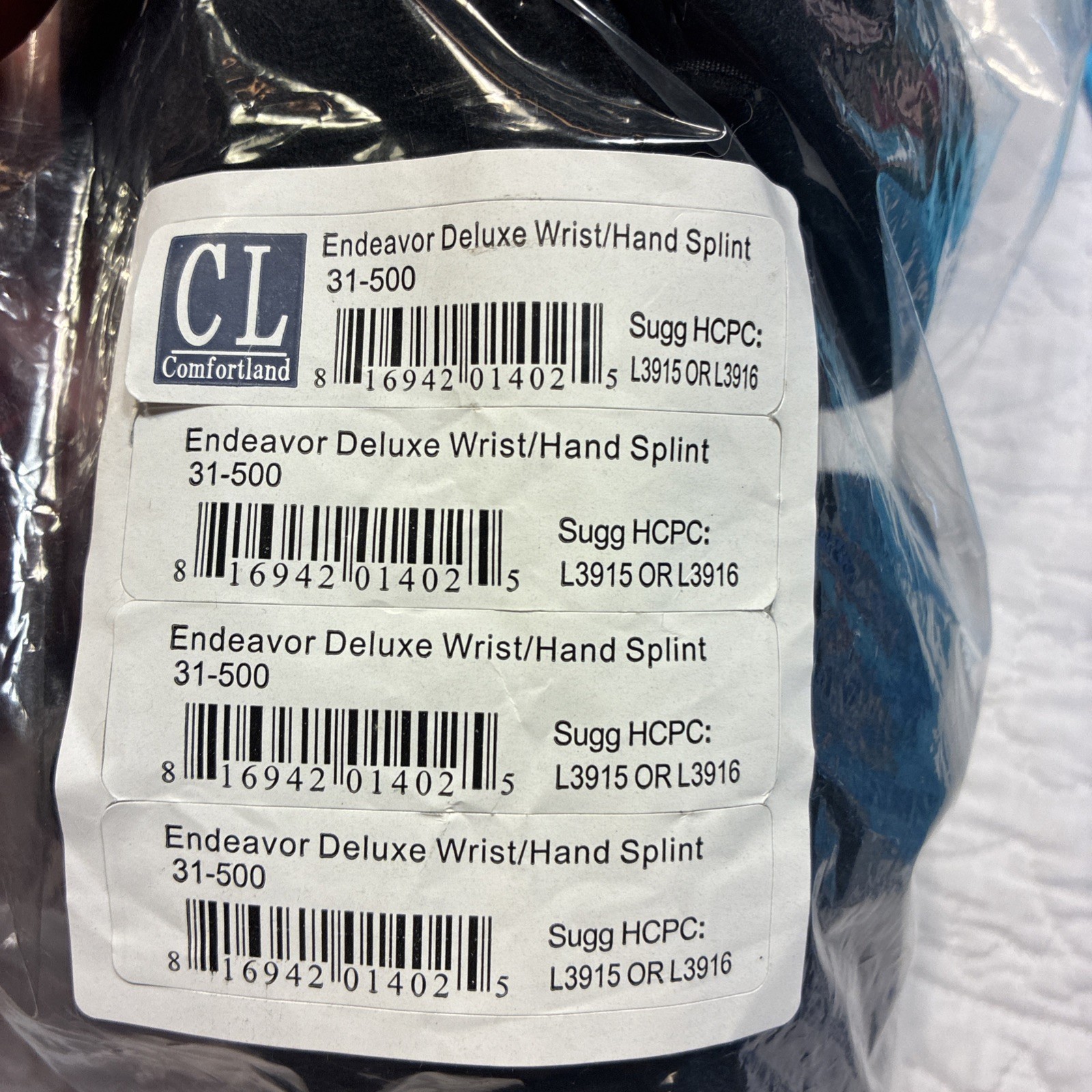 Comfortland Endeavor Deluxe Wrist Hand Splint 31-500 CL One Size