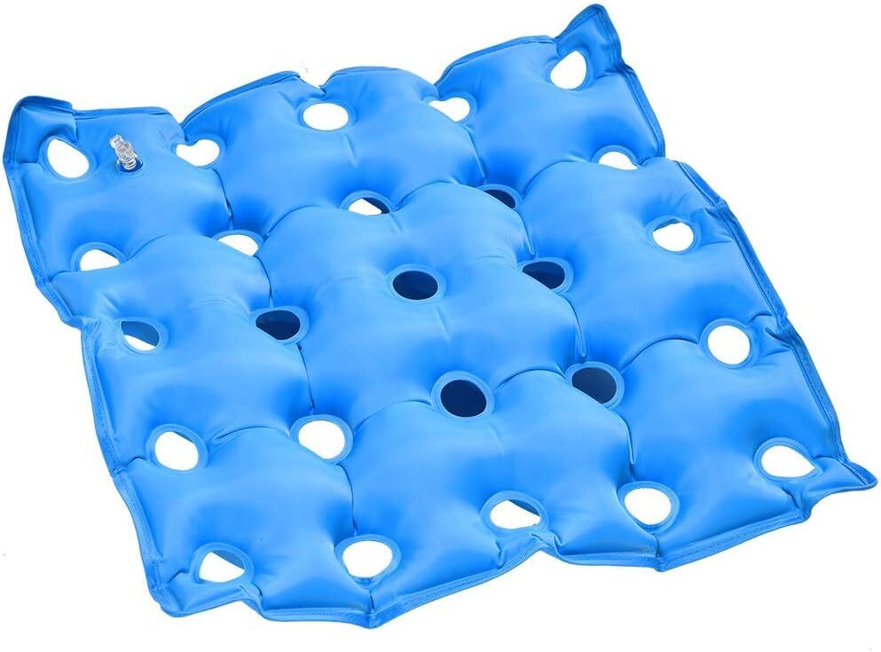 TURNSOLE Waffle Cushion for Pressure Sores Chair – 1 Count (Pack of 1), Blue