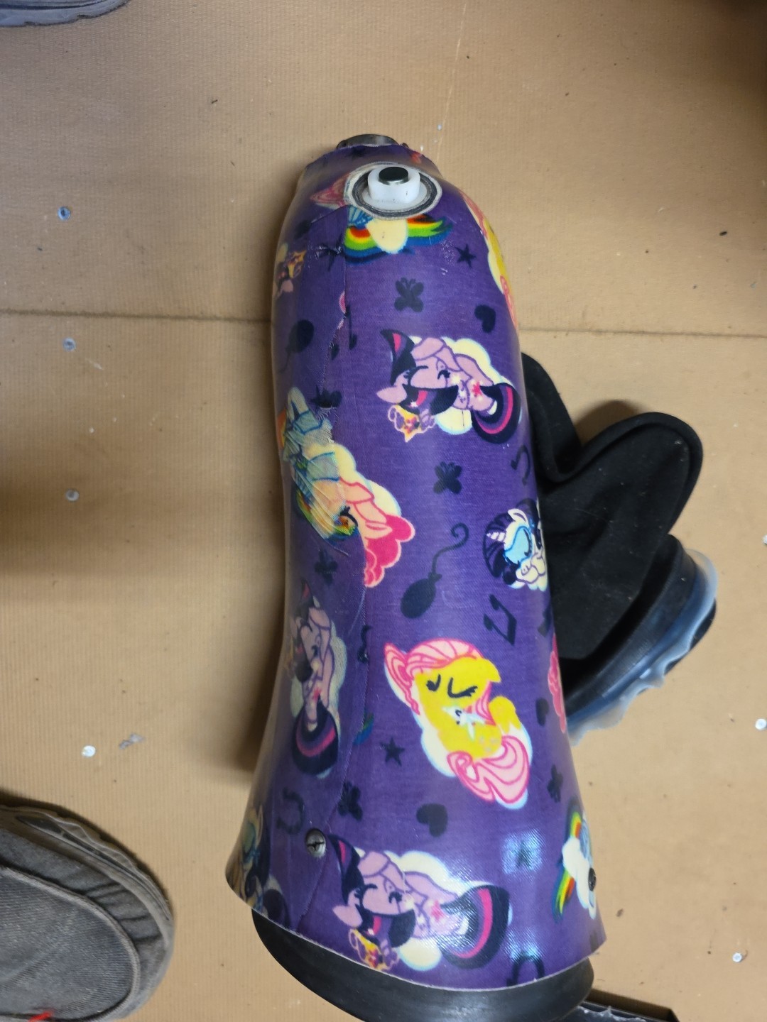 Below-Knee Right Carbon Fiber Prosthetic w/ My Little Pony