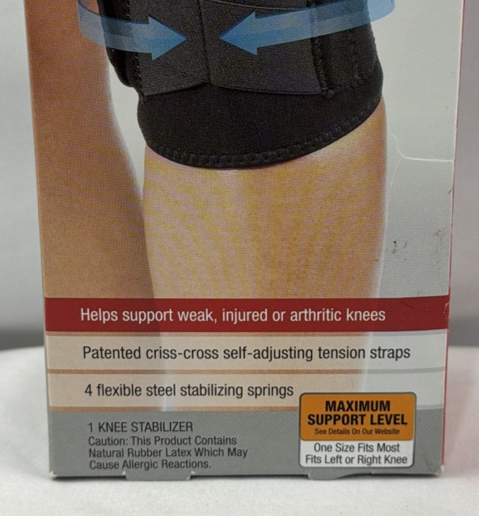 Mueller Self Adjusting Knee Stabilizer Brace Support 1 Count New
