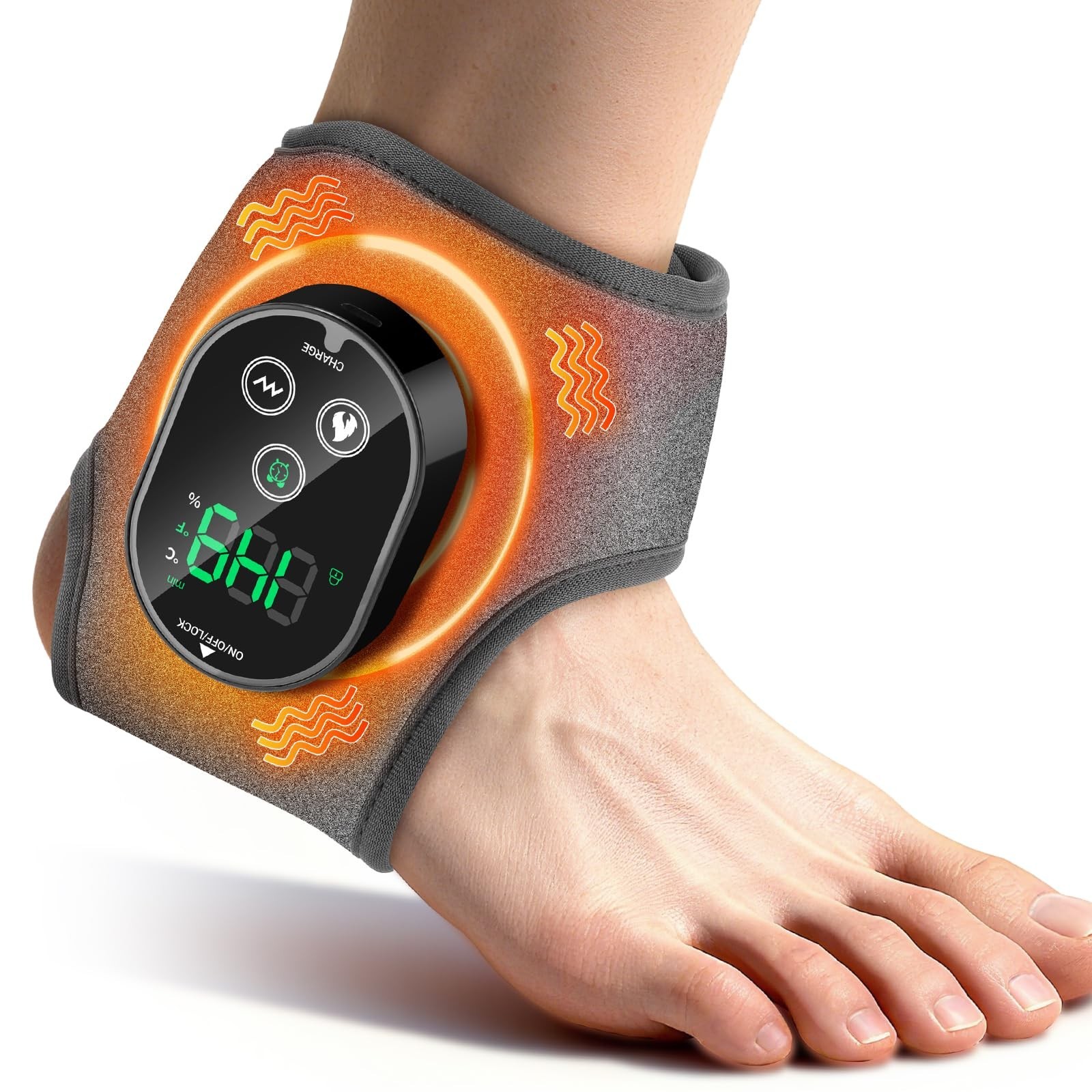 Cordless Neuropathy Foot Massager, Rechargeable Ankle Heating Pad for Pain Re…