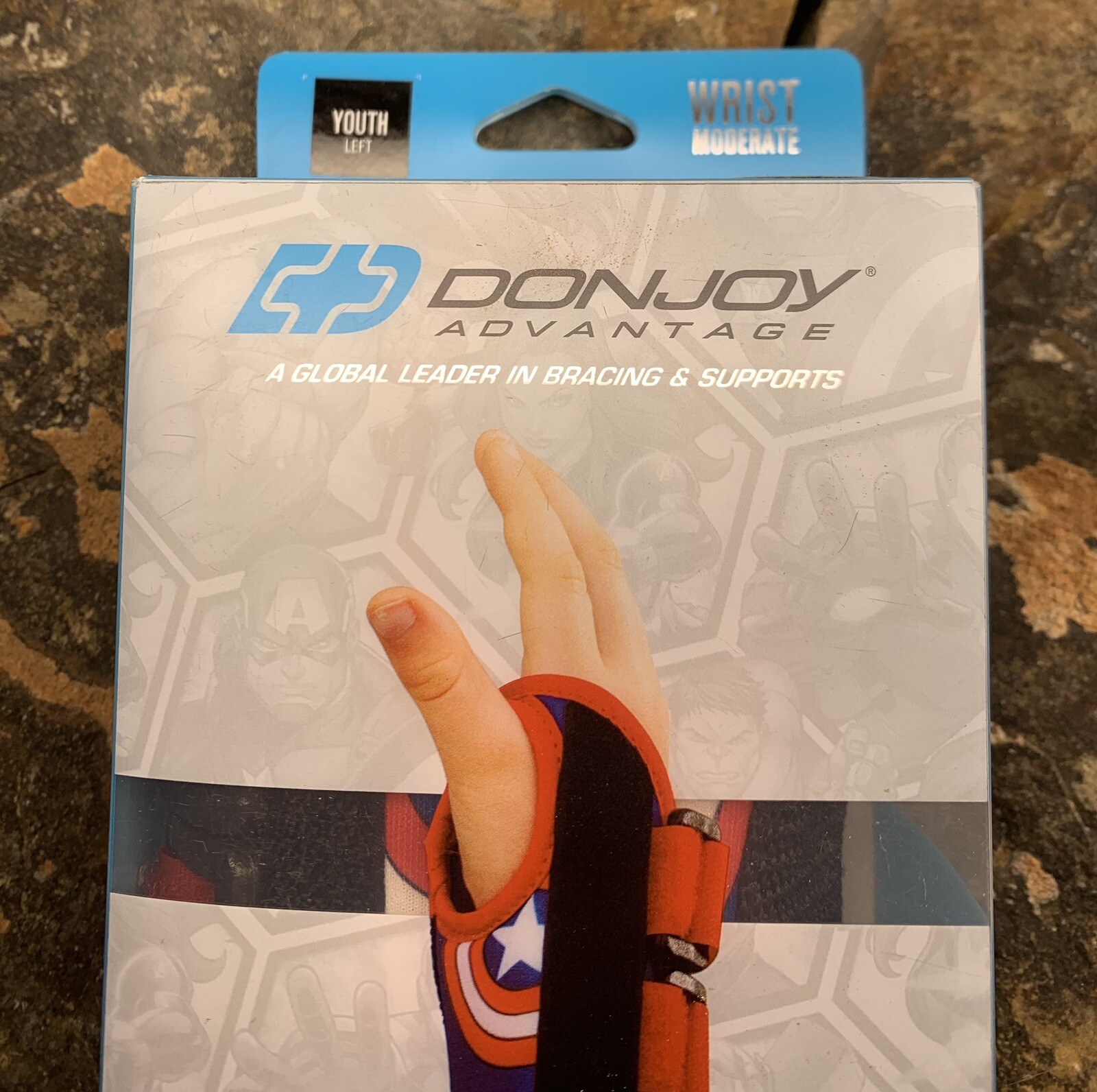 Donjoy Marvel Avengers Wrist Brace. Youth Left. New