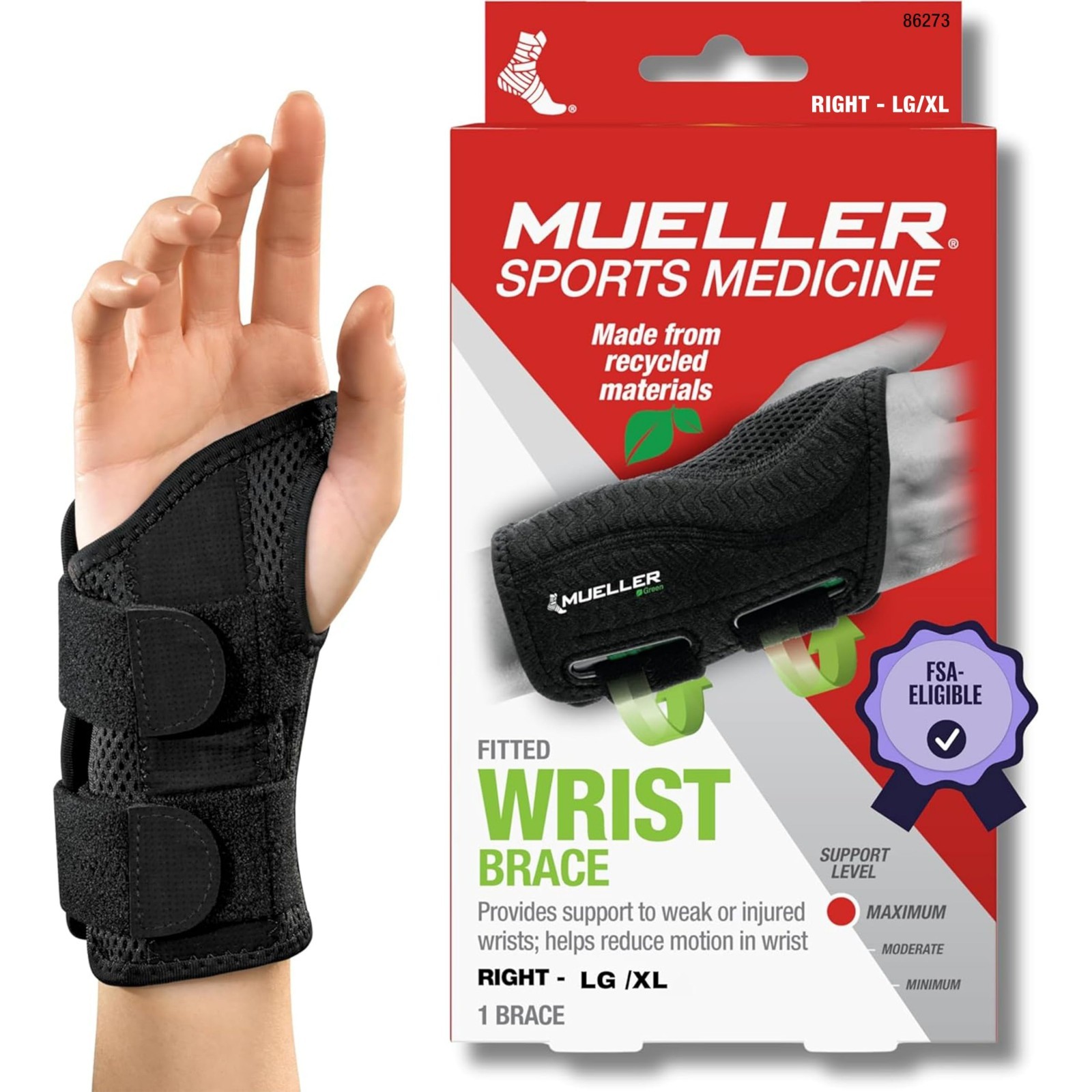Fitted Wrist Brace for Men & Women – Pain Relief Support for Carpal Tunnel, Arth