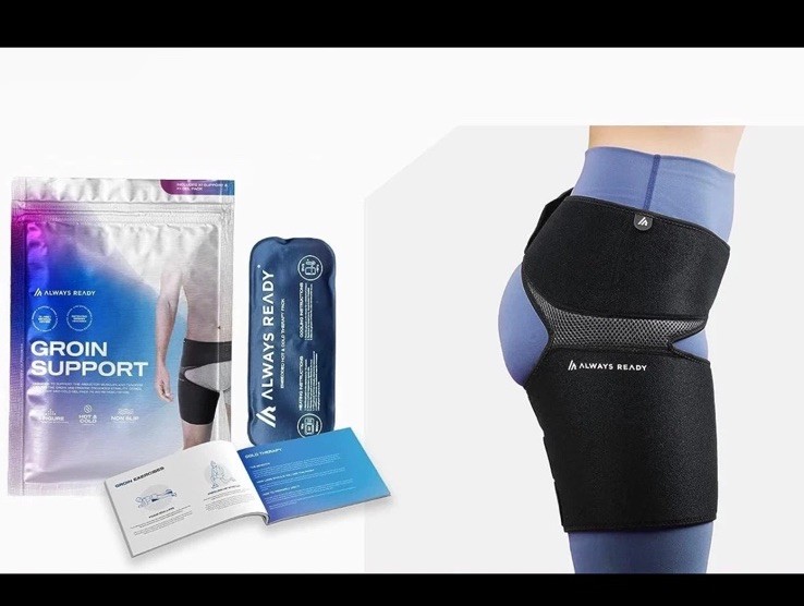 Always Ready Hip Brace for Sciatica Pain Relief w/ Hot & Cold Gel Pack M-XXL NEW
