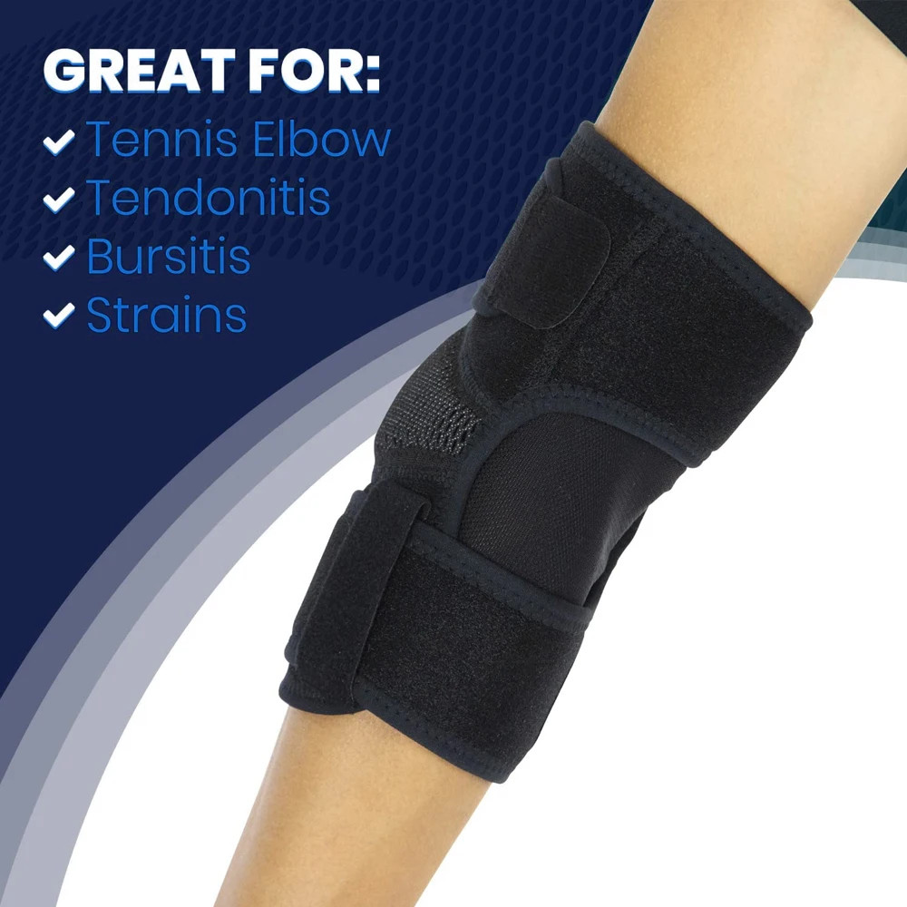 1 PC Men Women Neoprene Compression Sleeves Elbow Brace Wrap for Tendonitis.