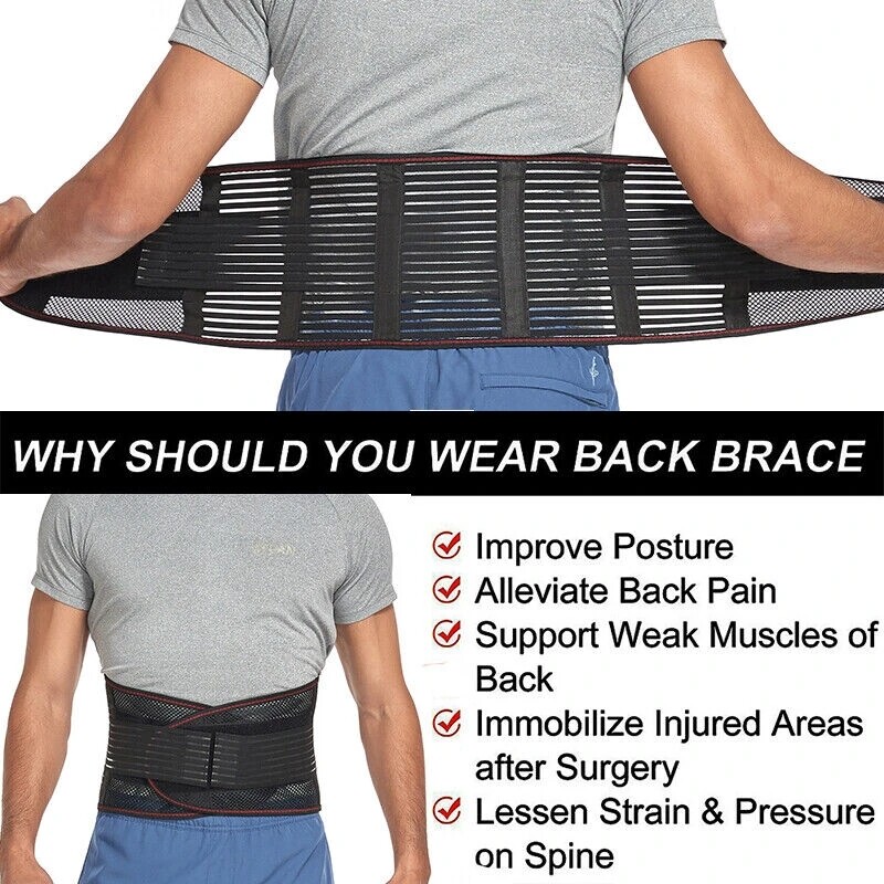 Compression Brace Herniated Disc Lumbar Support Belt for Lower Back Pain Relief