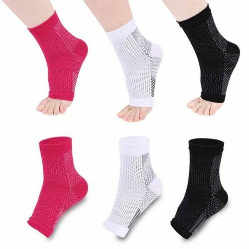 Compression Ankle Sleeve Foot Support Socks Plantar Pain Relief Valgus Heel US