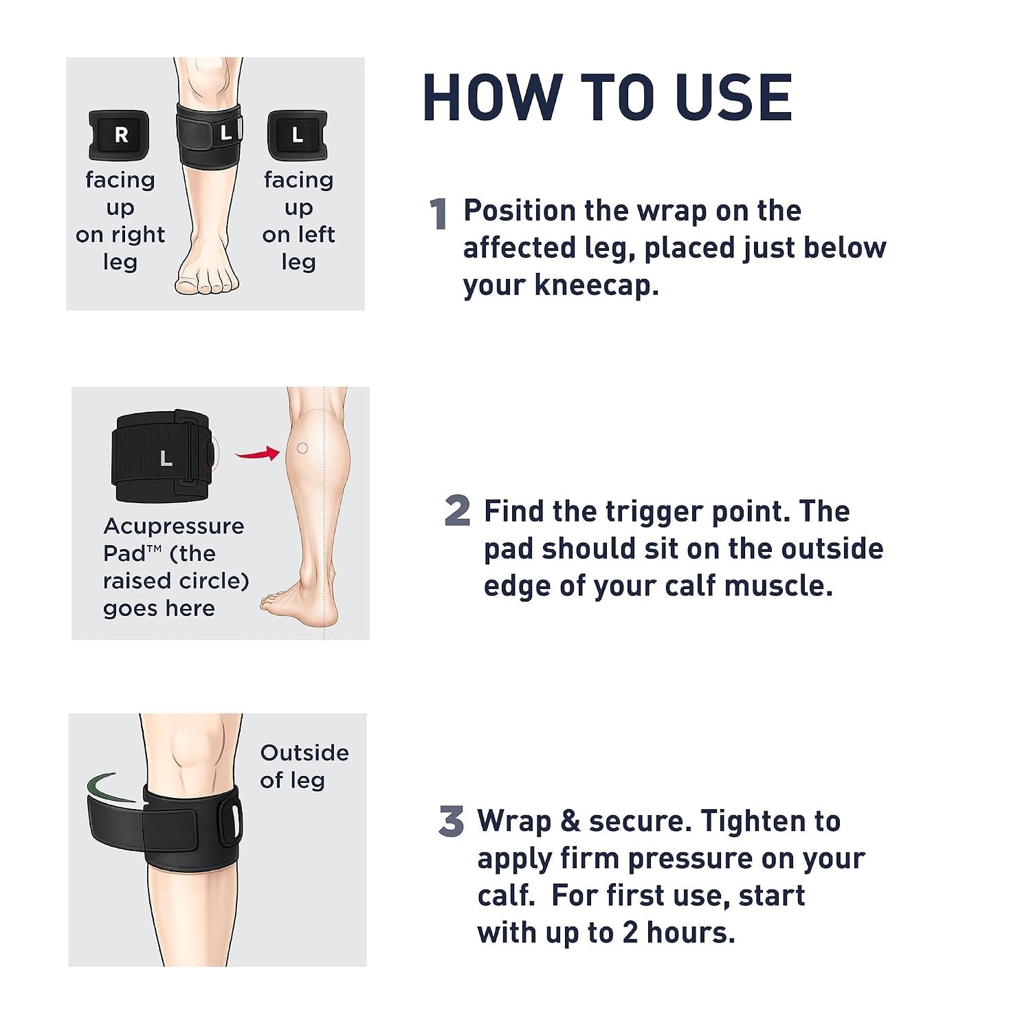 Plus Acupressure System – Effective Sciatic Nerve Pain Relief Brace (One Size)