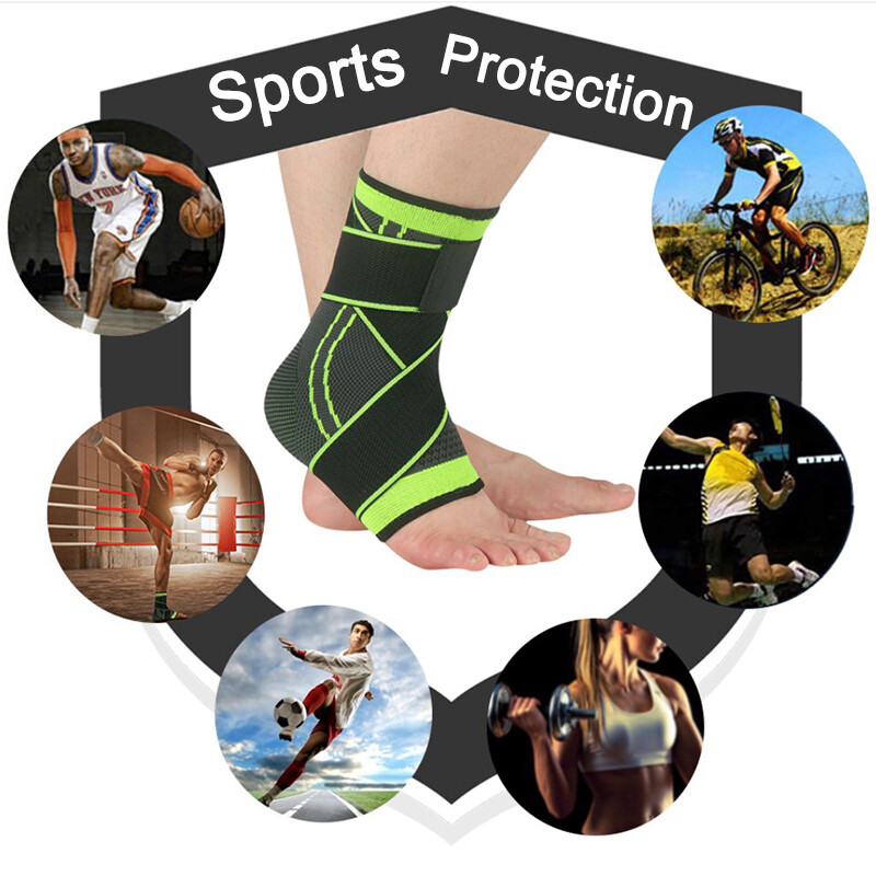 1/2Pcs Ankle Support Brace Compression Sleeve Plantar Foot Fasciitis Wrap Sports