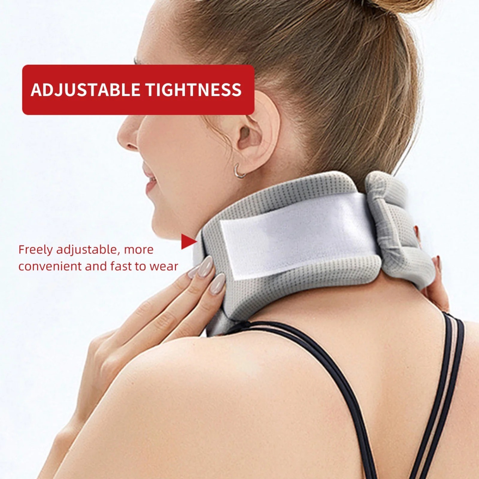 Support Wrap Soft Foam Cervical Collar Neck Pain Relief Adjustable Neck Brace