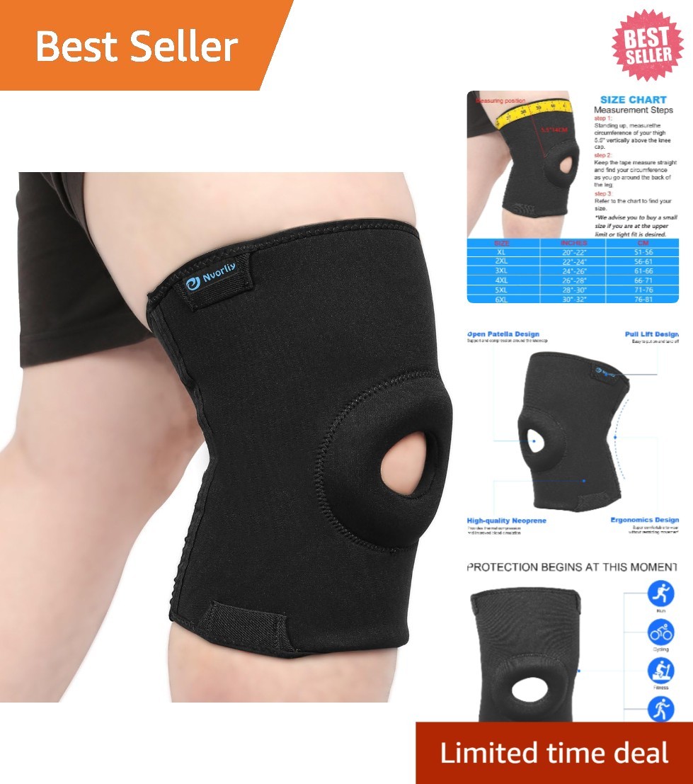Lightweight Plus Size Knee Support Sleeve: Soft, Durable Comfort for All-Day Use