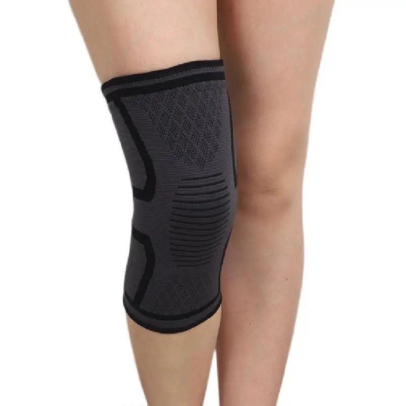 2x Knee Sleeves Copper Silver Compression Brace Support Sport Joint Injury Pain