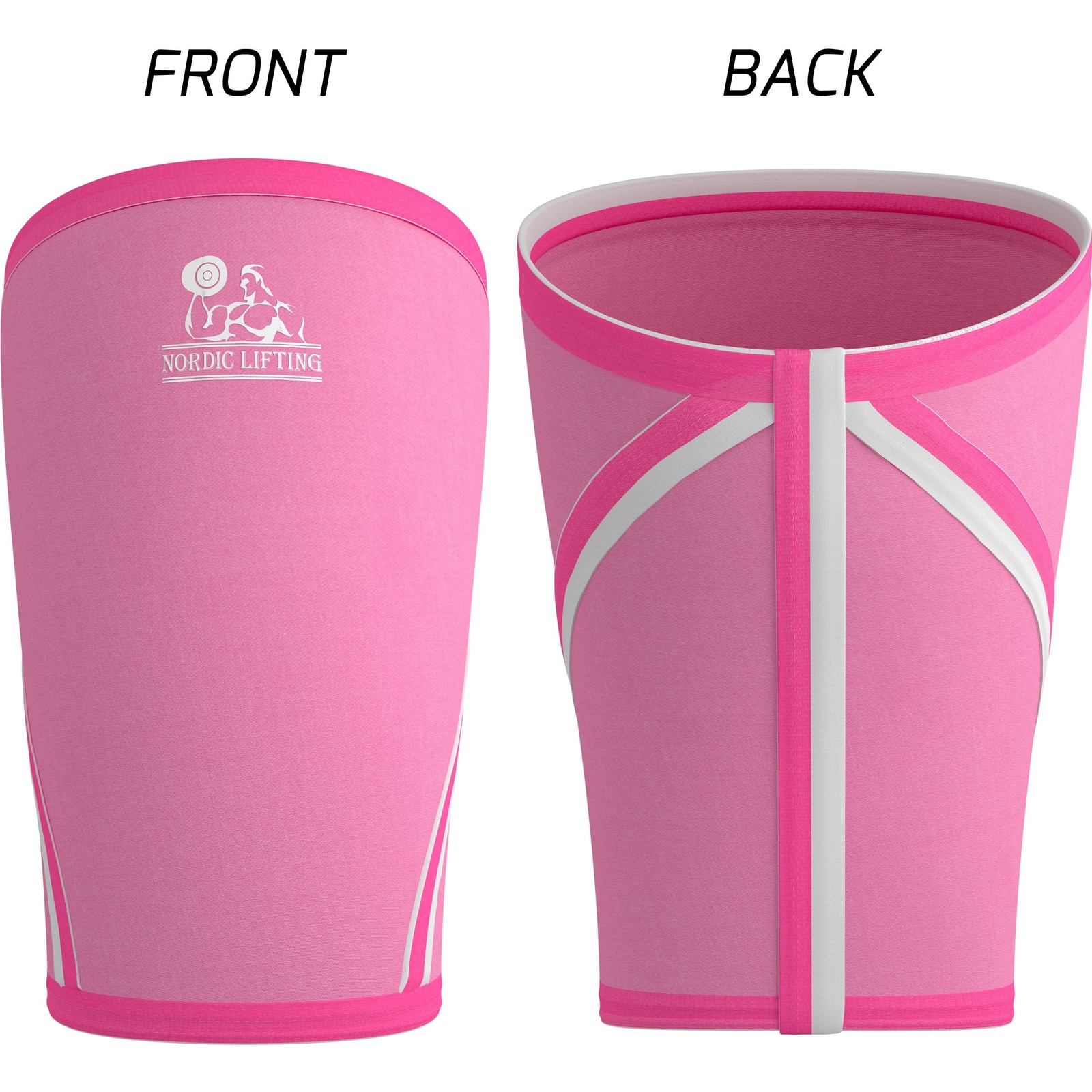 Knee Sleeves (1 Pair) Support & Compression for the Squats, 7mm Neoprene – by No