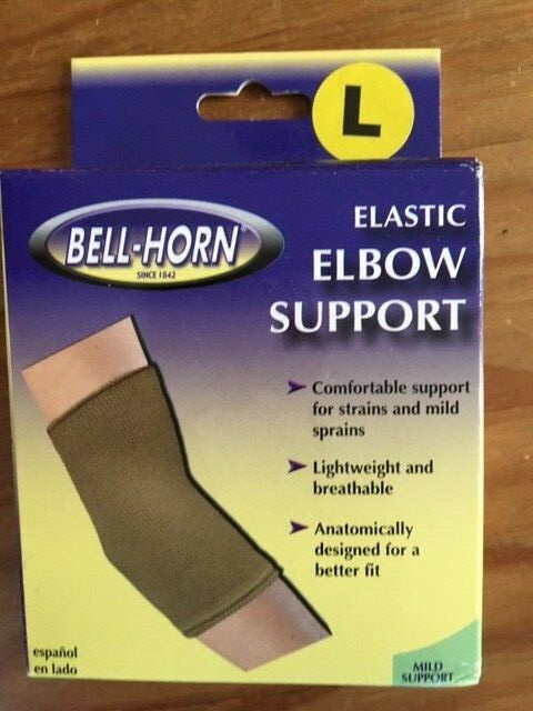 BELL-HORN ELASTIC ELBOW SUPPORT LARGE 10-11″ BEIGE BRAND NEW IN BOX