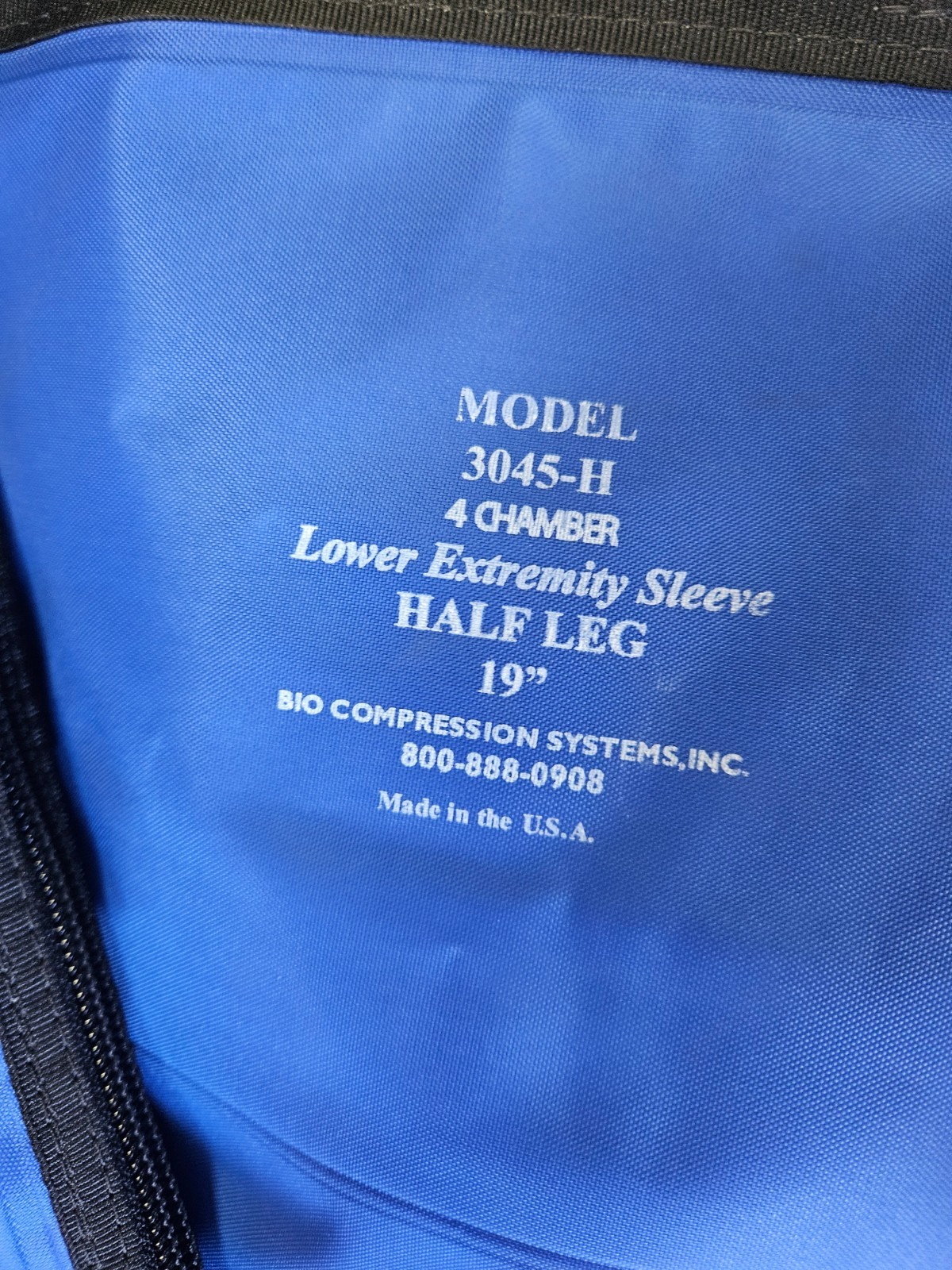 Bio Compression Sleeve 4-Chamber 2 Half Leg 19″ Model 3045-H