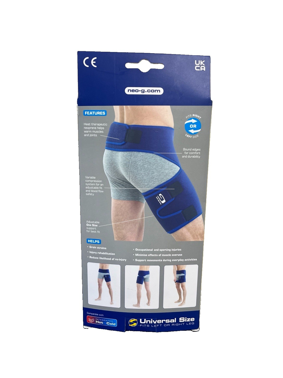 NEW Neo G Groin Support Brace, Adult, Universal One Size, Adjustable