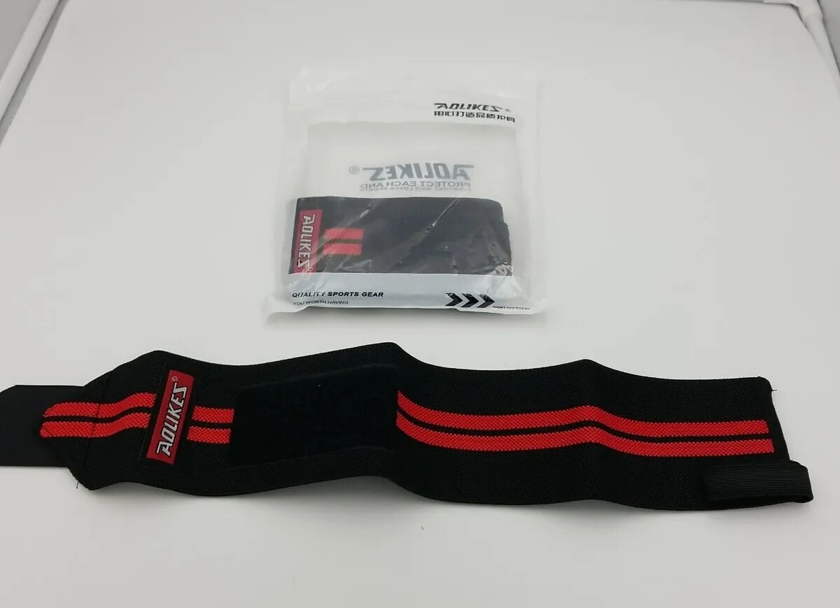 Wrist Brace Adjustable Band Support by Aolikes Red/Black 3 Pack New