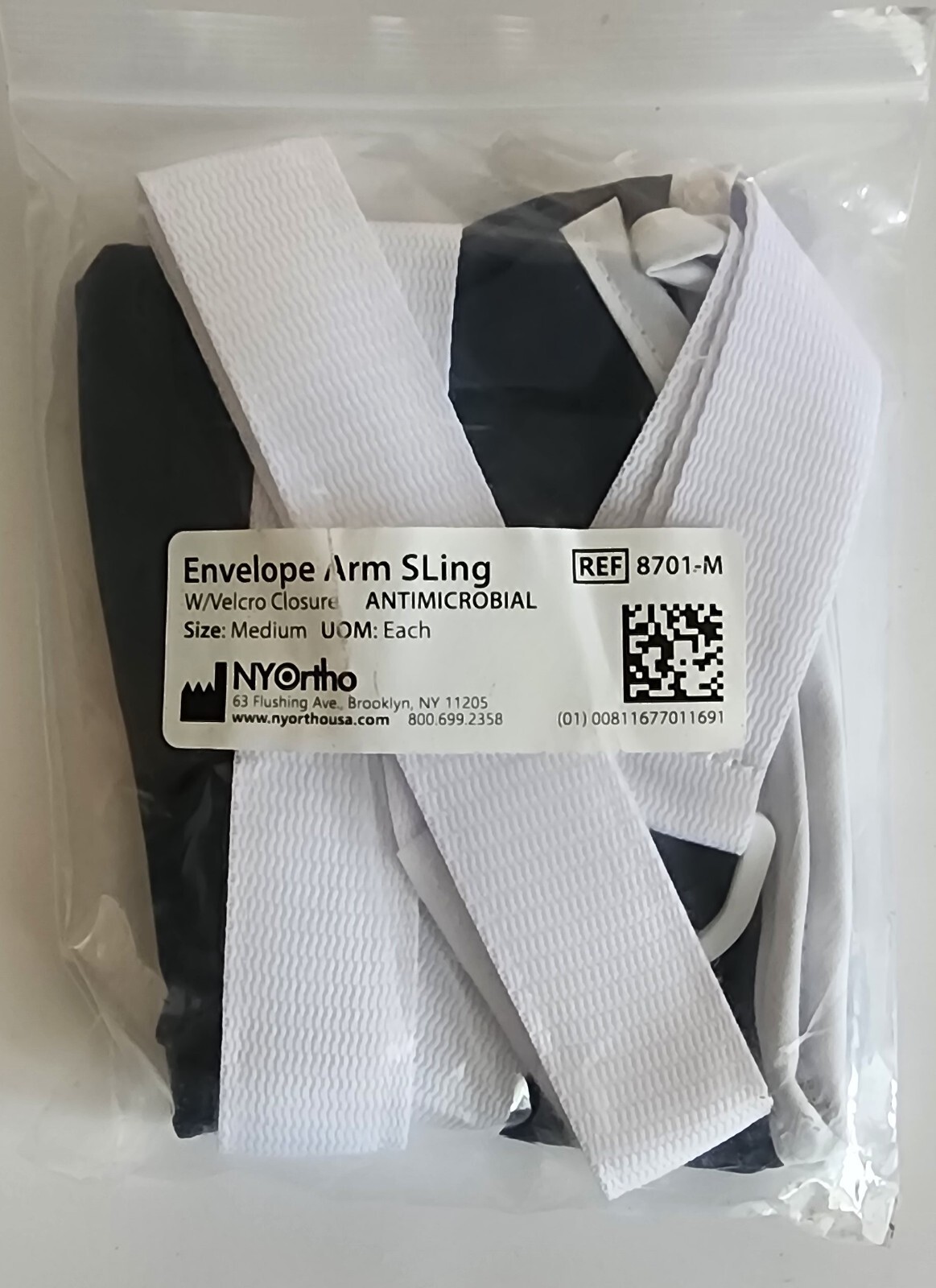 NYOrtho- Envelope Arm Sling- Series 8701 M (Med)- Antimicrobial