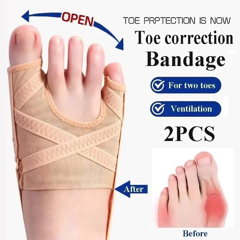 Fabric Bunion Corrector Breathable Adjustable Hallux Valgus Sleeve Spacer Separa