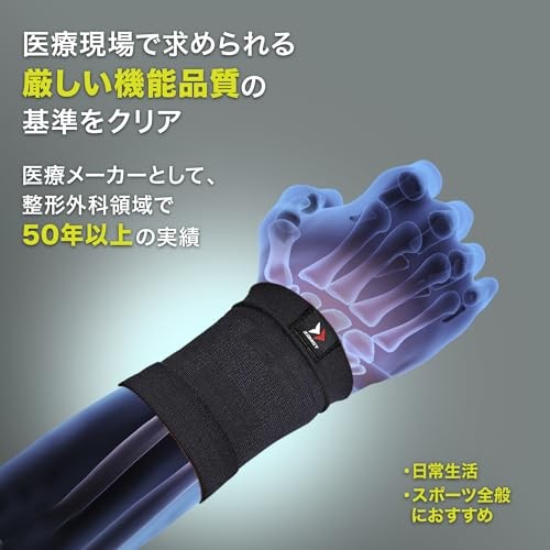 ZAMST Bodymate Wrist Support, Size S, Ambidextrous, 380300