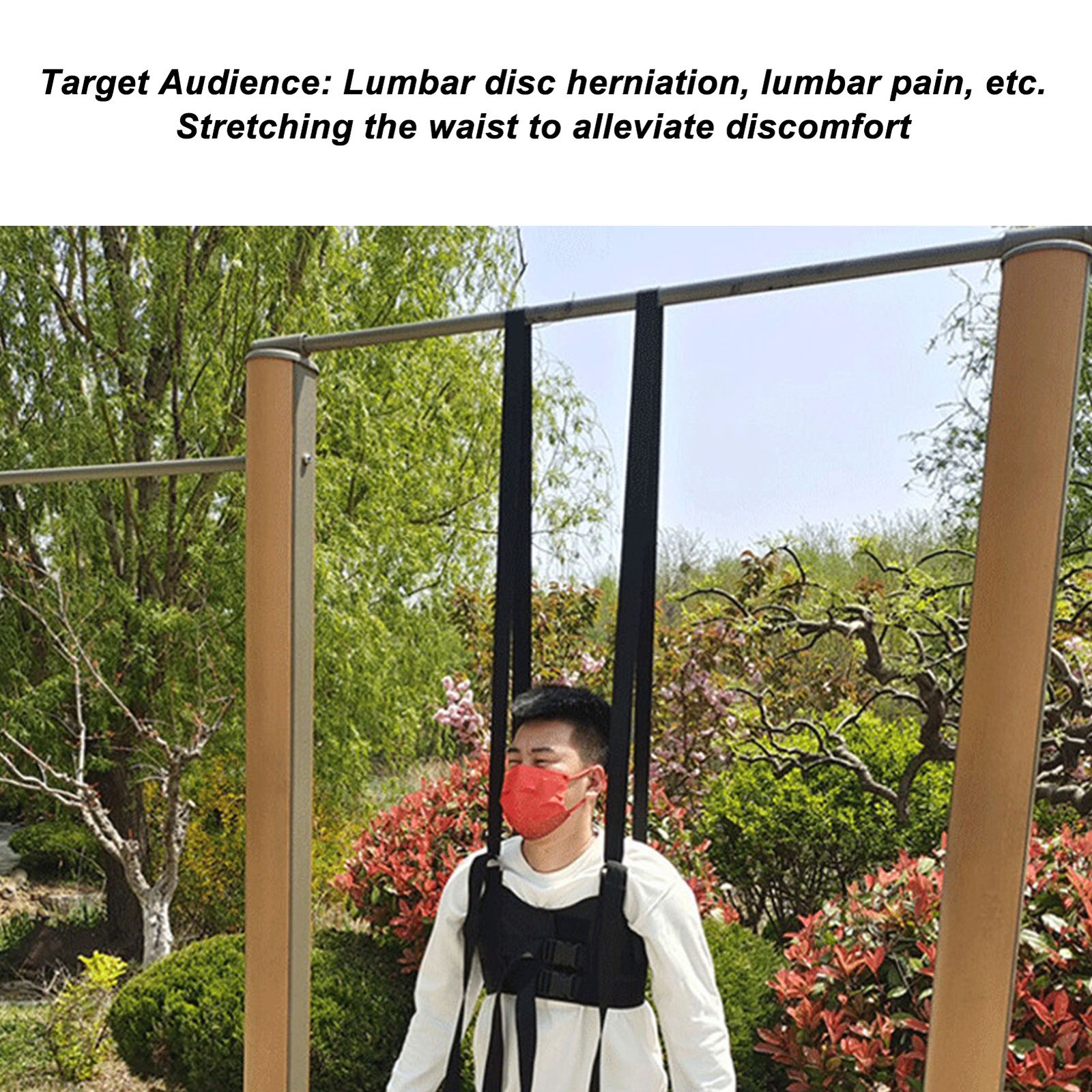 Hanging Lumbar Traction Belt Reduce Discomfort Spinal Decompression Harness Back