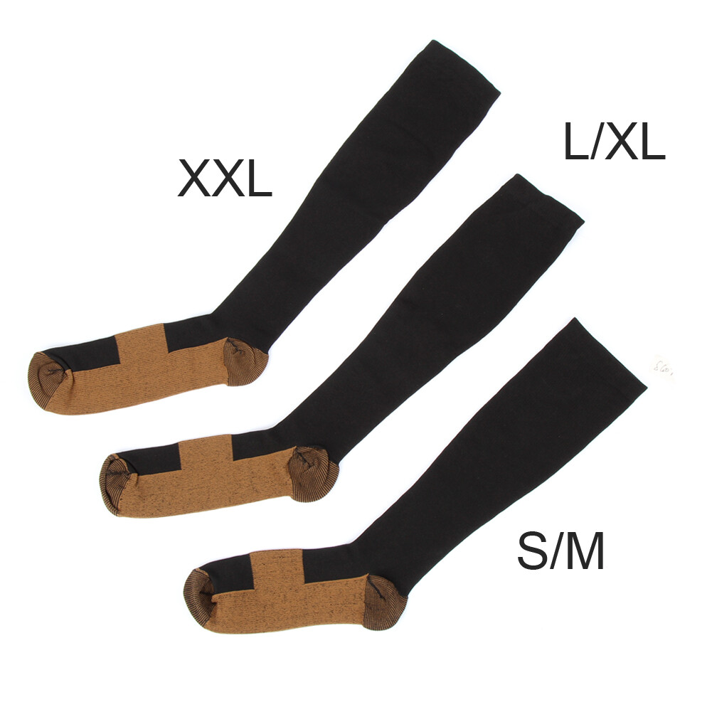 6Pair Graduated Medical Compression Socks for Women Men 20-30mmhg Knee High Sock