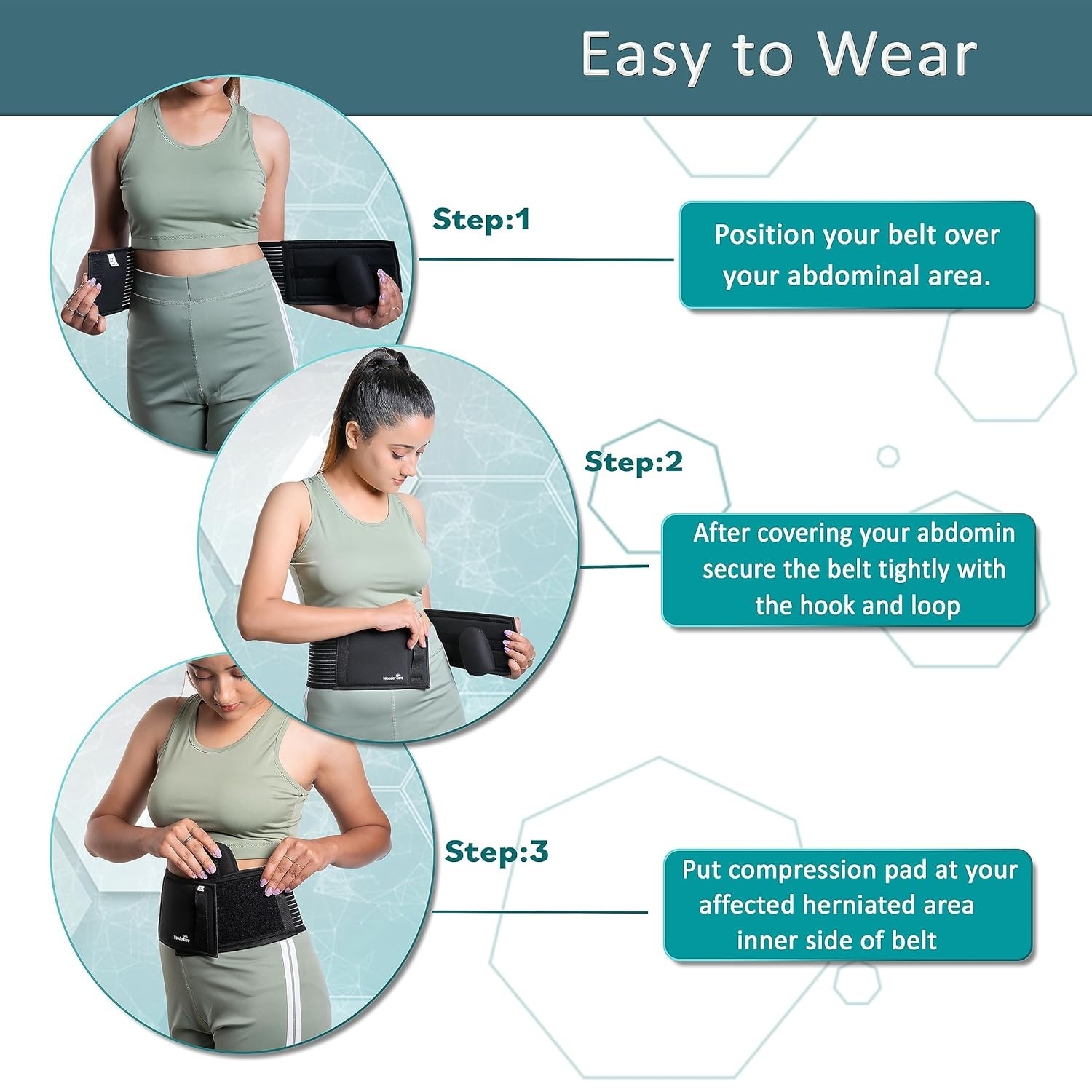 Umbilical Navel Hernia Belt for Men and Women Abdominal Support Binder truss pad