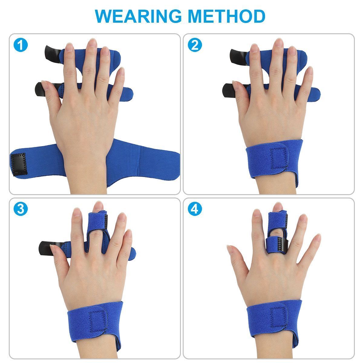 Adjustable Trigger Finger Splint Straightener Corrector Brace Support Protector