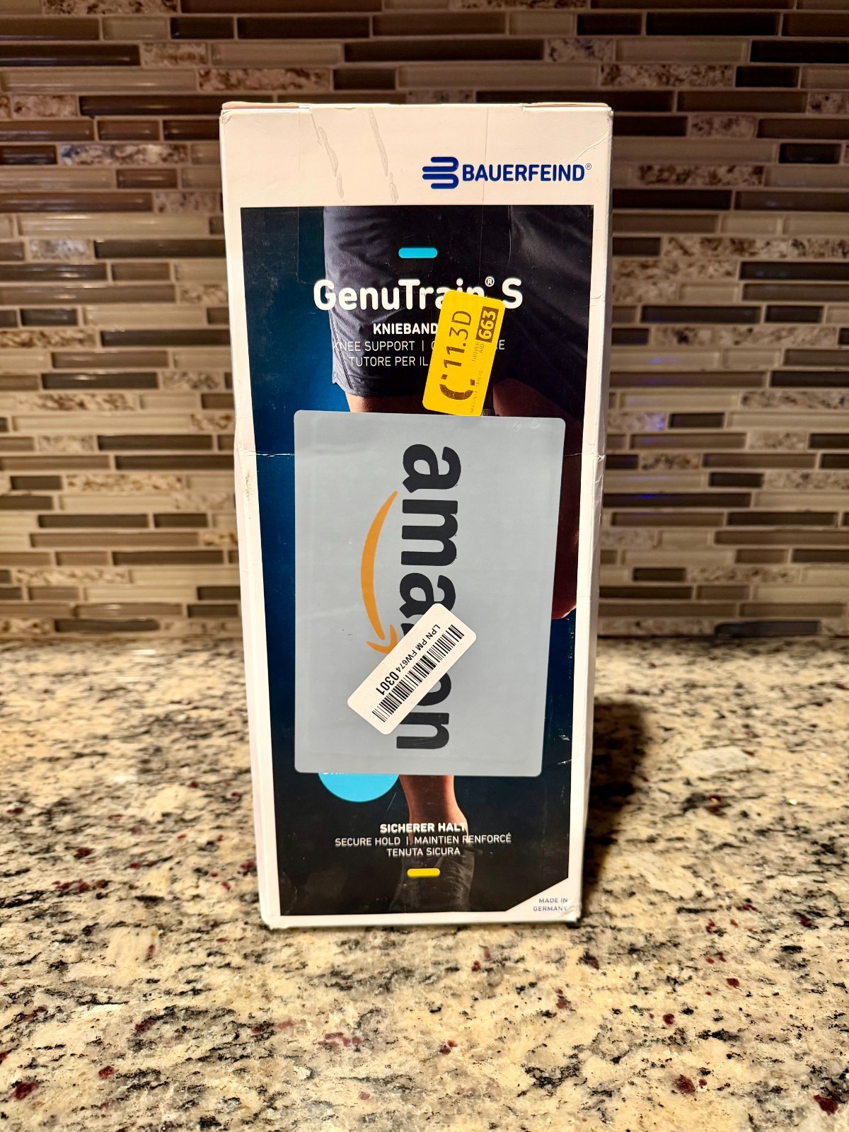 Bauerfeind GenuTrain S Hinged Knee Brace Size 4 Right Titan Gray w/ Box Manual