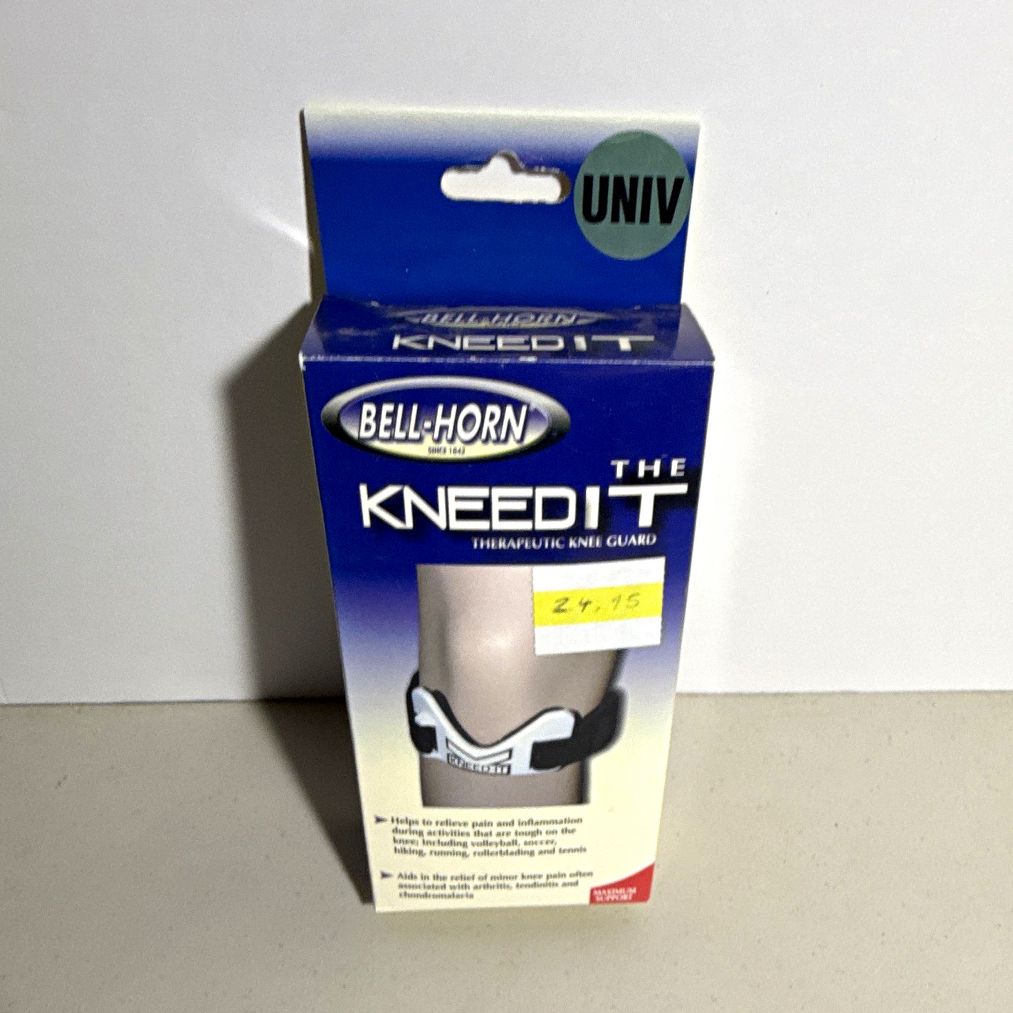 Bell-Horn KneedIT Knee Support Brace One Size White/Black MPN 358