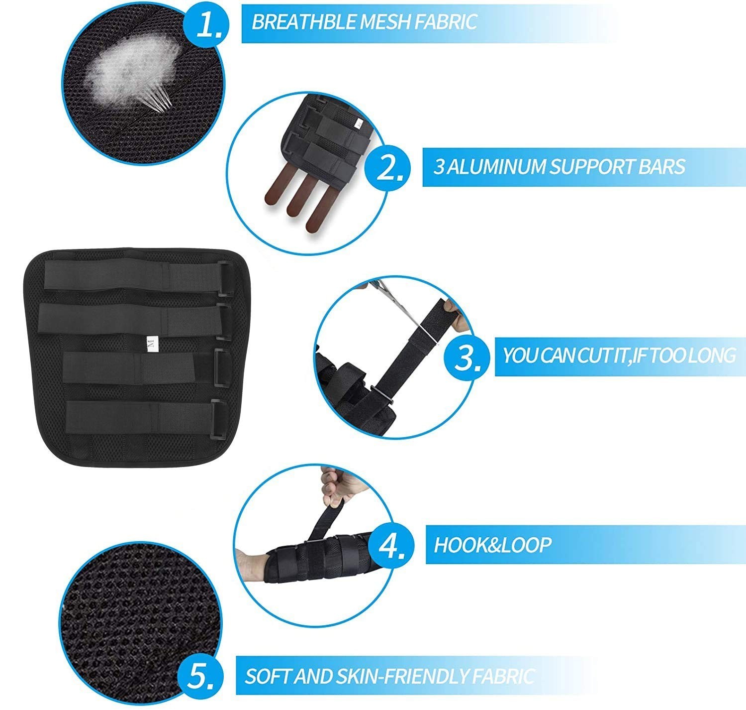 Adult Kid Elbow Brace Splint Cubital Tunnel Syndrome Adjustable Elbow Support