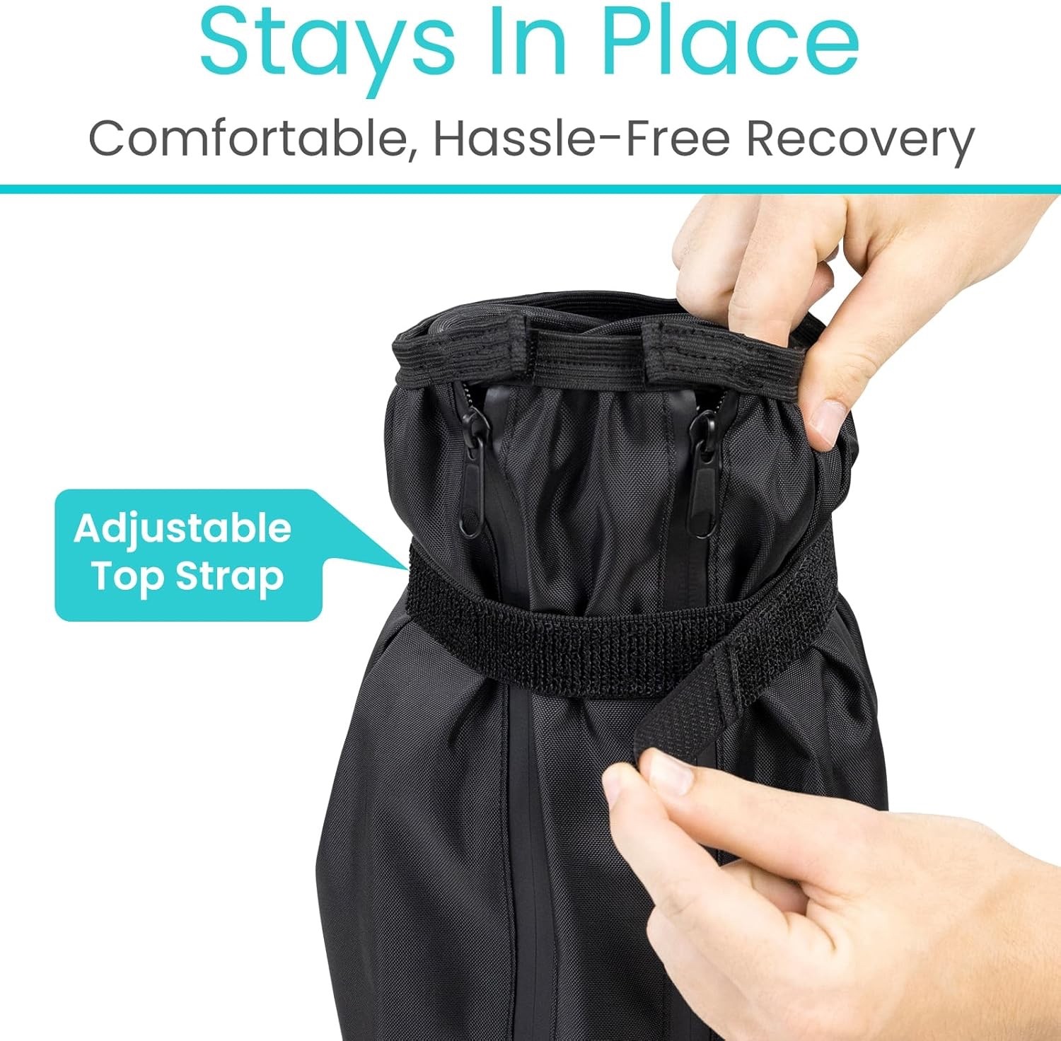 Vive Tall Walking Boot Cover Waterproof – Non-Slip, Adjustable – Medium