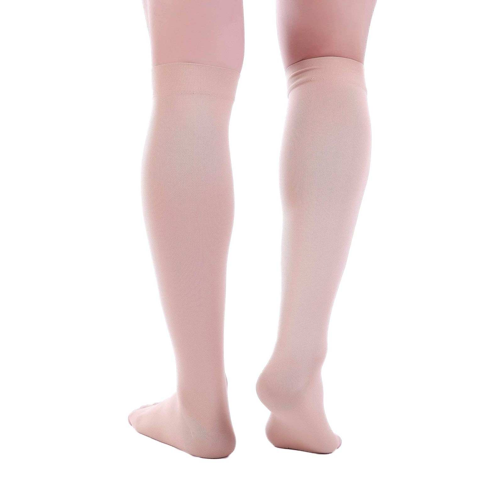 , Open Toe Compression Socks, 8-15 mmHg, Toeless, Support Circulation, Shin S…